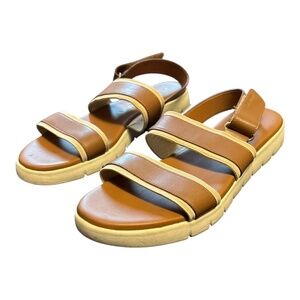 Cole Haan Zerogrand Merrit sandals shoes honey tan Women's 8